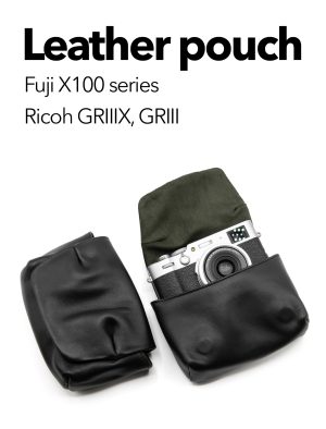 ซองหนัง Fuji X100VI Ricoh GRIIIX GRIII Pouch หนังแท้ MeKee Large