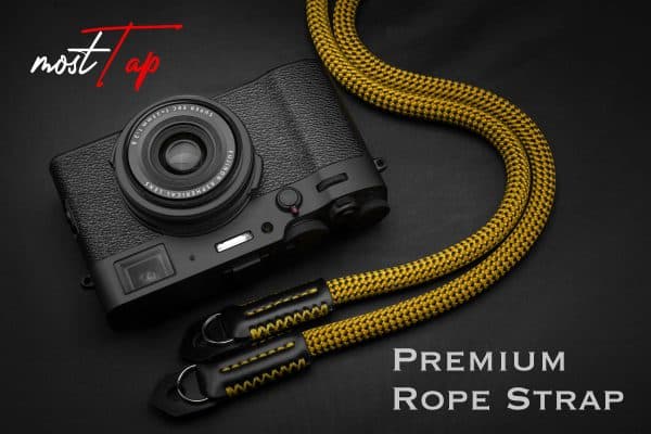 สายคล้องกล้องเชือก MostTap สีแดง ปลายห่วง Premium Rope Strap