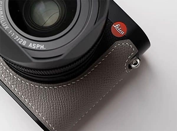 Leather Case Leica Q3 Gray Kontice เคสหนังแท้ สีเทา Leica Q3