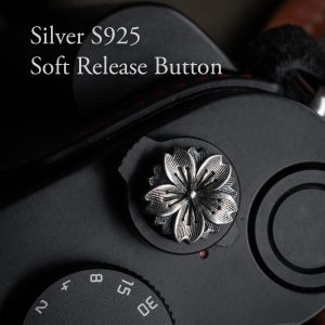 Soft Release Button Silver S925 เงินแท้ ปุ่มชัตเตอร์ลายดอกไม้ Flower