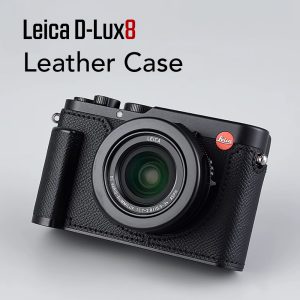 เคส Leica D-LUX8 สีดำ Milicase มีกริป Genuine Leather Case