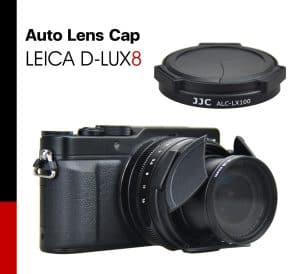 Auto Lens Cap Leica D-LUX8 JJC ALC-LX100 สีดำ ฝาปิดหน้าเลนส์อัตโนมัติ