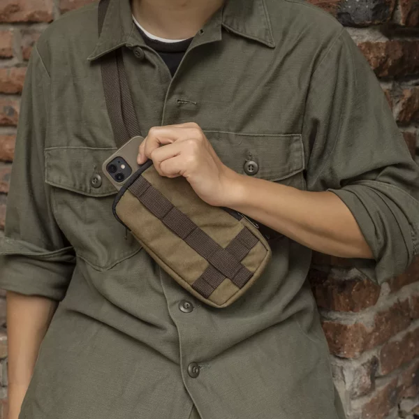 Wotancraft Double Zipper Pouch Khaki