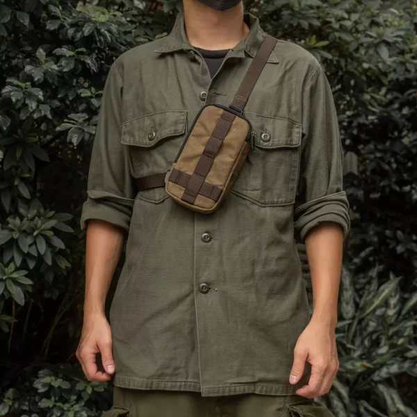 Wotancraft Double Zipper Pouch Khaki