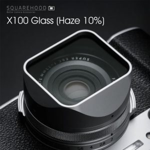 Squarehood X100 Glass Haze 10% Silver เลนส์ฮูด Fuji X100 series