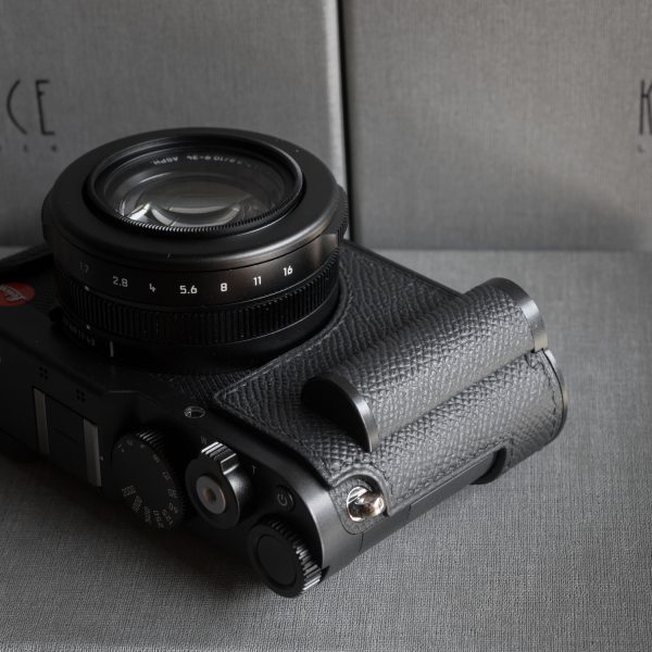 Case Leica D-LUX 8 Black Kontice เคสหนังแท้ สีดำ มีกริป