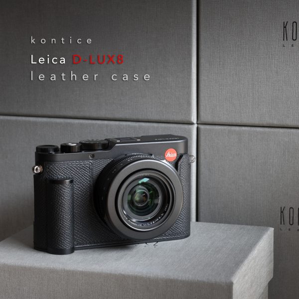 Case Leica D-LUX 8 Black Kontice เคสหนังแท้ สีดำ มีกริป